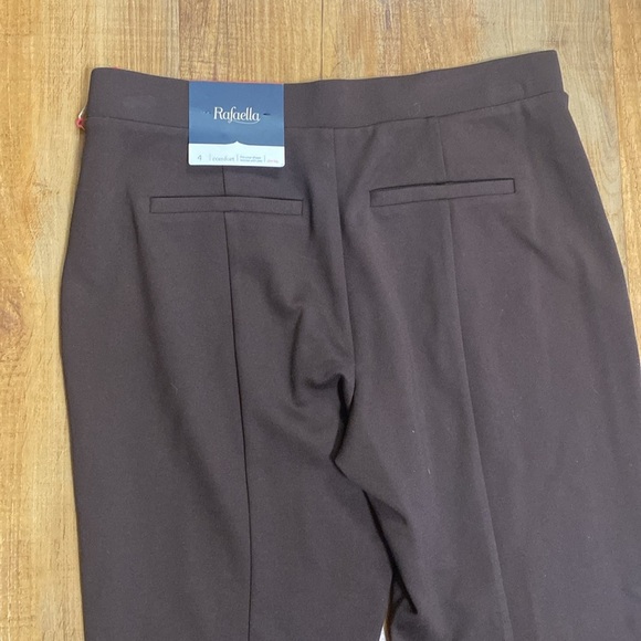 Rafaella dark chocolate brown dress pants size 4 NWT - Picture 5 of 10
